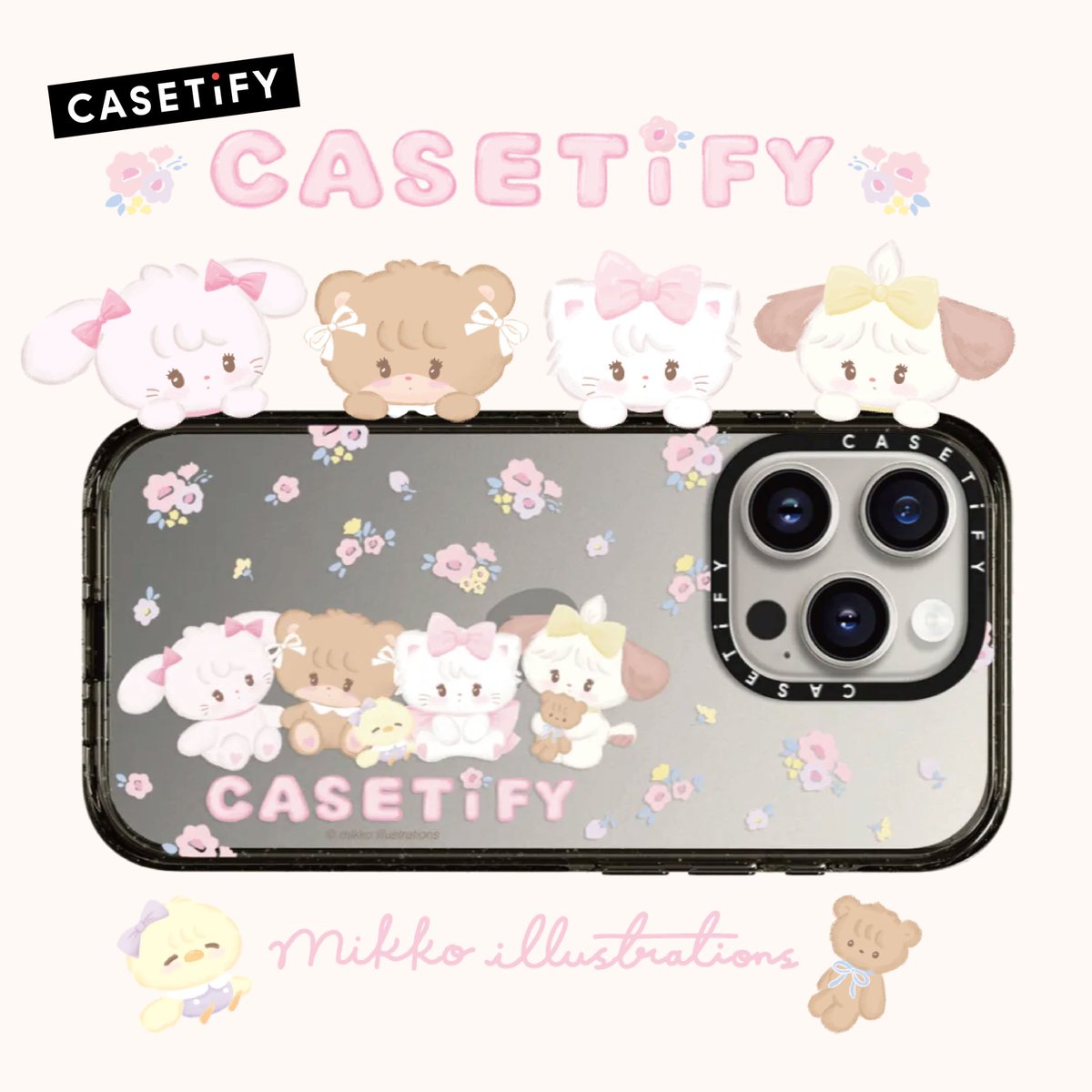 CASETiFY×mikko illustrationsコラボレーション第二弾💐 本日10/21より