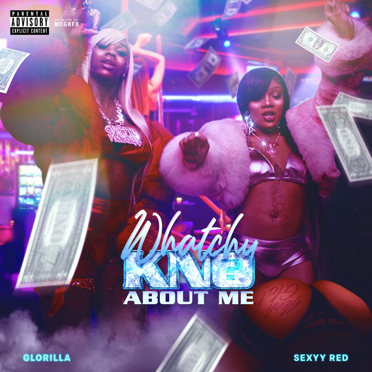 MCGRFX's tweet photo. This is the second cover art for #GloRilla's #WhatchuKnoAboutMe featuring #SexyyRed from her new album #Glorious that was created by me @mcgrfx I'm a #Freelance #GraphicDesigner from Chicago, IL. I wanted to take a shot at this. #Gloridaz #GetItSexxy #Insexyywetrust #MCGRFX https://t.co/smifG6gqK8