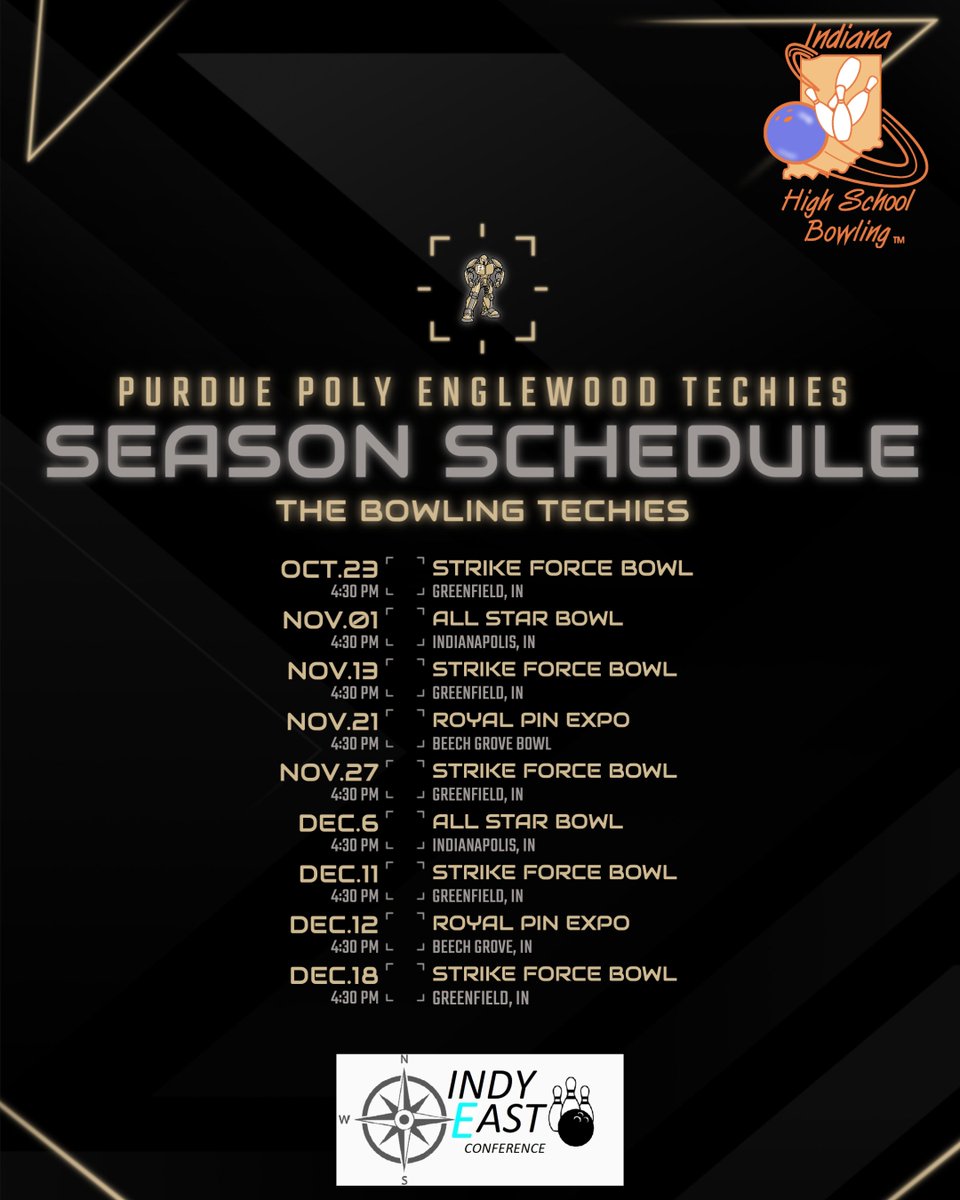 Check out the Bowling schedule below and mark your calendars to come out and cheer them on.  💪🎳