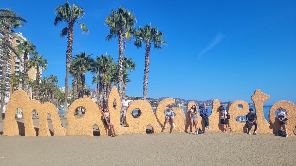 Málaga Study Visit. Farewell dinner last night, followed by more language lessons this morning and a final afternoon on the beach! 🏖️ Now ready to fly home after a great weekend. ✈️ <a href="/solsch1560/">Solihull School</a>