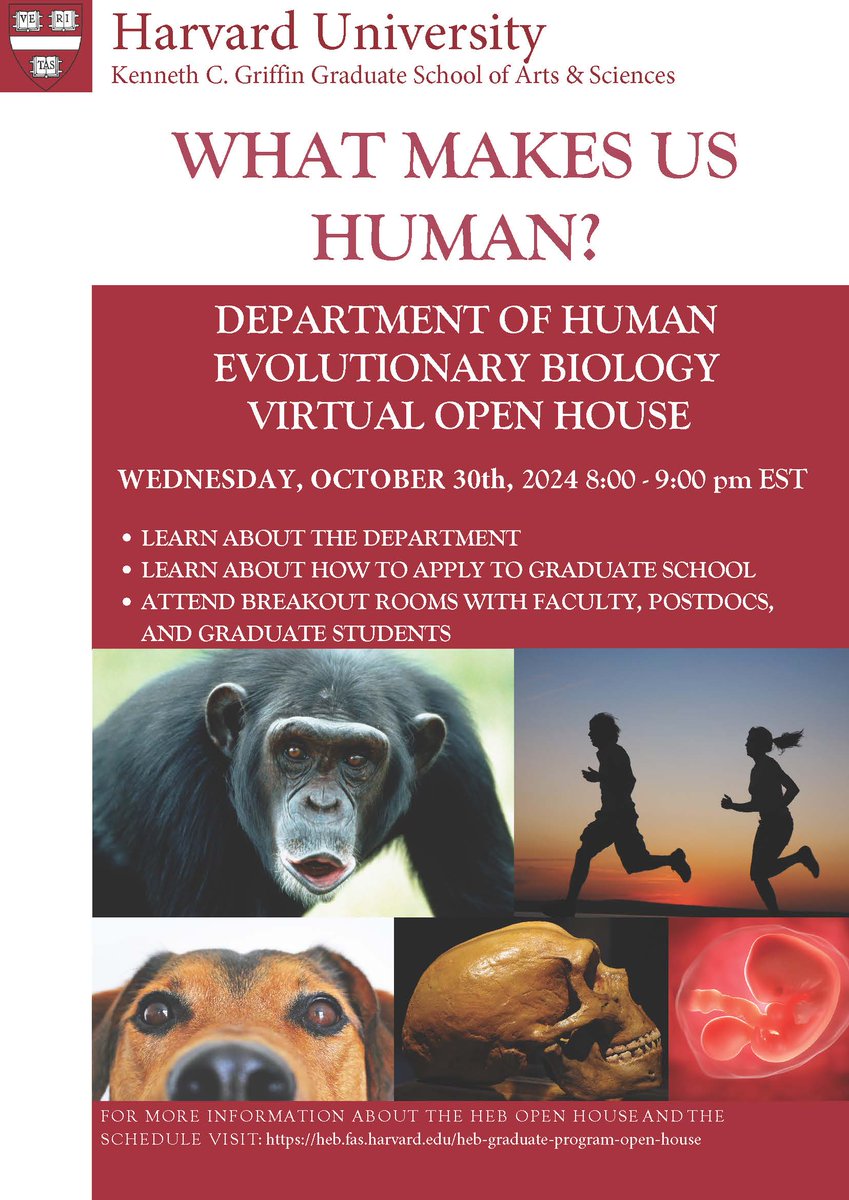 Harvard Department of Human Evolutionary Biology (@harvardheb) on Twitter photo 
