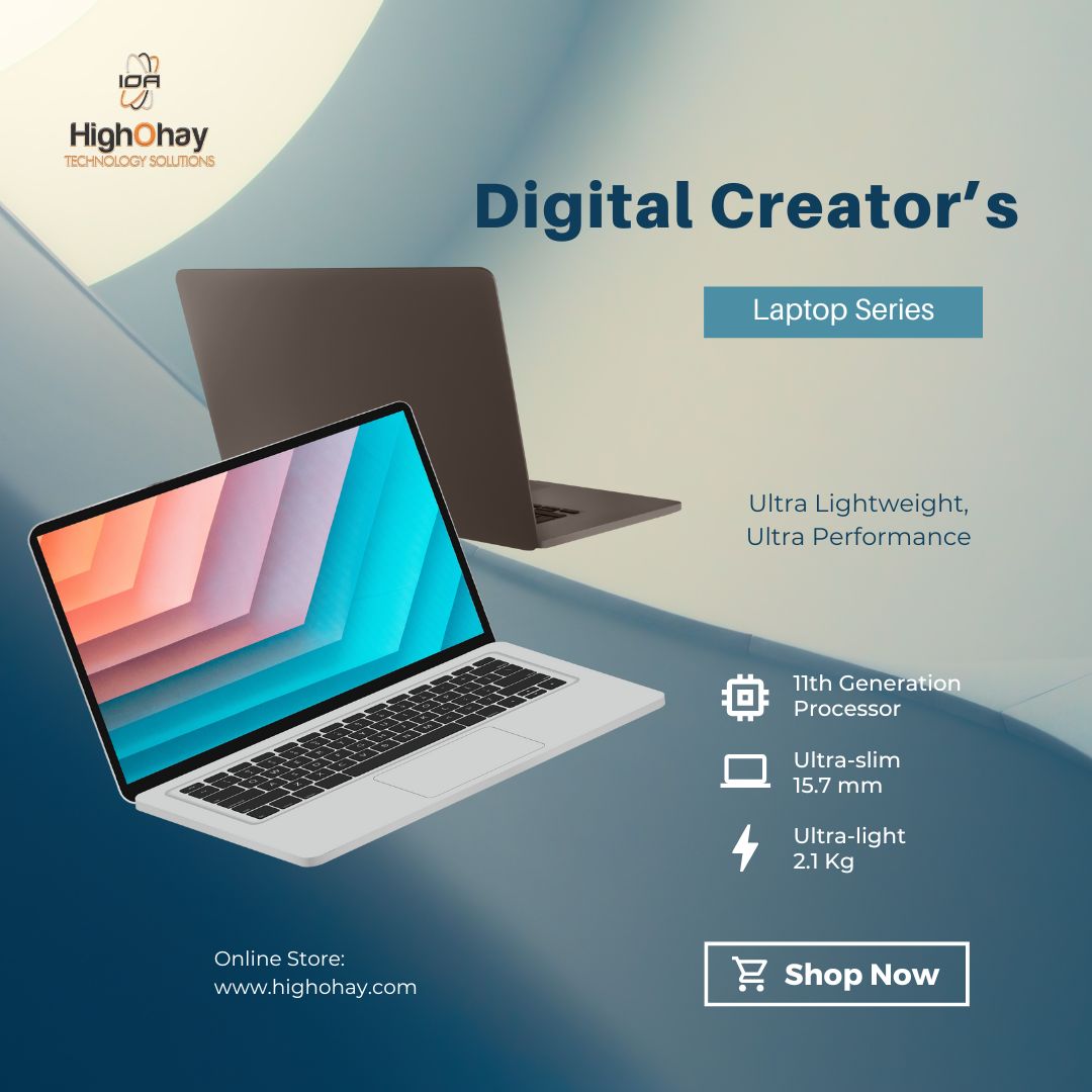 HighOhay's tweet photo. Start your week with power and performance. The Digital Creatorβs Laptop Series from HighOhay is built for creators on the go.
Visit our online store and gear up for success this week: https://t.co/yNO21pWQ6D
#HighOhay #DigitalCreators #TechSolutions #NewWeekNewTech https://t.co/xCKPPyuaq8