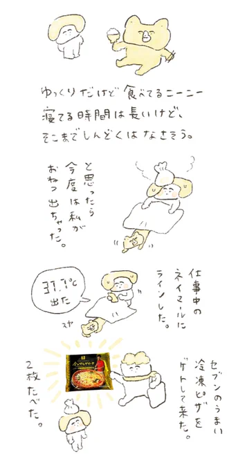 恒例、ネイマールによるなぞ病人飯チョイス (ウチュは胃腸が強いタイプなので熱があっても全然ピザとか食べられる) 犬元気です タフネス 
