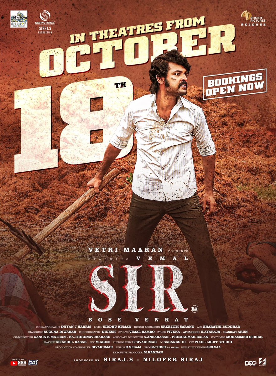 மறுக்கப்பட்ட கல்வி தலைமுறைகளுக்கு நேர்ந்த வறுமை .ஒடுக்கப்பட்ட கல்வி நாட்டிற்கு விதைத்த கொள்ளை நோய் . . சார் பள்ளிக்கூடங்கள் நசுங்கும் அநீதியை உயர்த்தி ஒளிச்சாட்டை . <a href="/GrassRootFilmCo/">Grass Root Film Co</a> <a href="/DirectorBose/">Bose Venkat</a> <a href="/pictures_sss/">SSS Pictures</a> <a href="/sirajsfocuss/">Siraj_S_official</a> <a href="/mkannan_2000/">@kannan_mk</a> <a href="/chayakannanoffl/">chayadeviyaarkannanoffl</a>  <a href="/ActorVemal/">Actor Vemal</a>  #SIR 😍