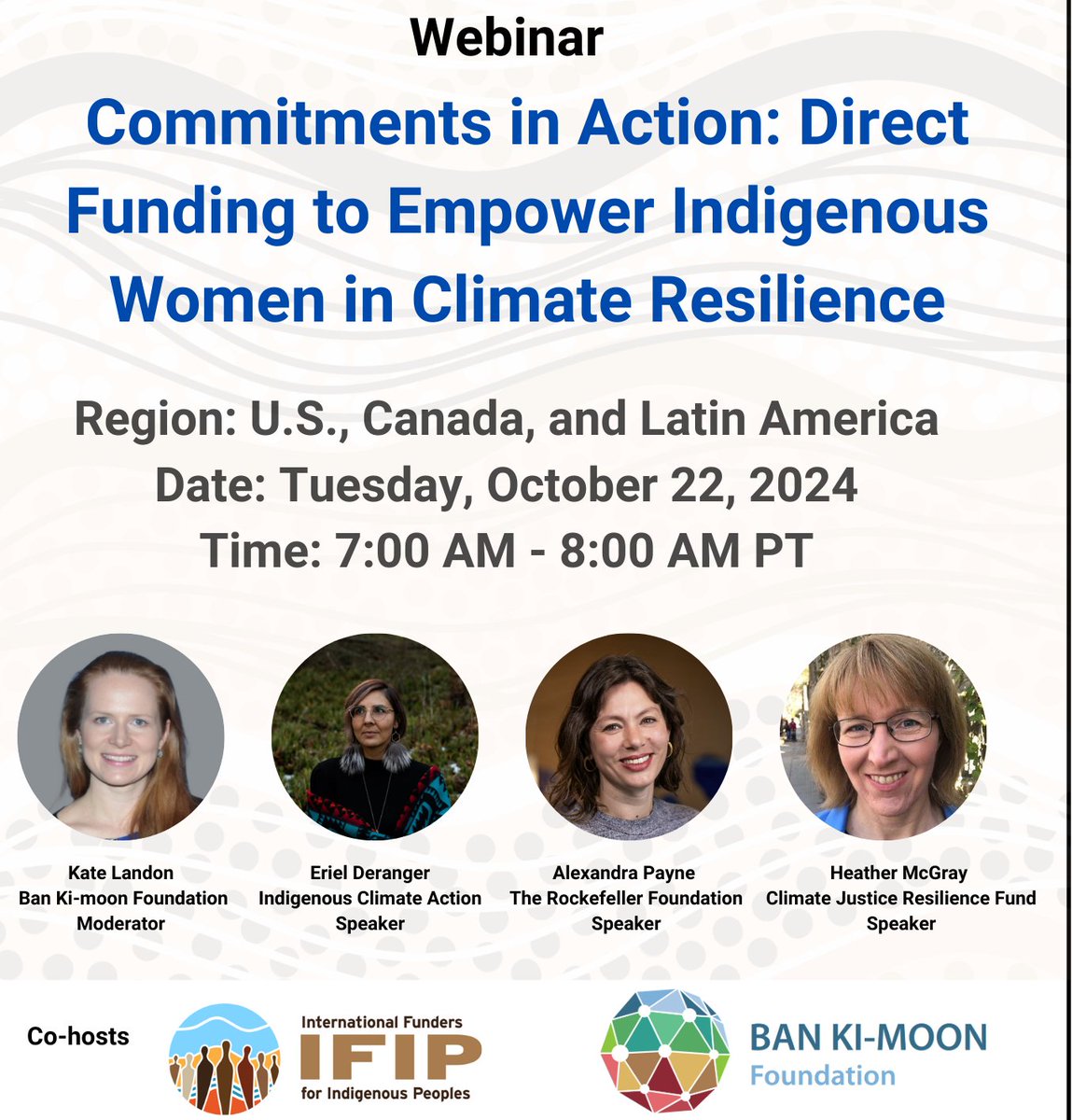 #HAPPENINGTOMORROW!
💡Join us as we discuss pathways for more inclusive and accessible #climatefinance models at our upcoming event on #Tuesday22ndOctober, at 7:00am PT for our community in the U.S, Canada and Latin America.
#REGISTERTODAY: bit.ly/3A6cnFV