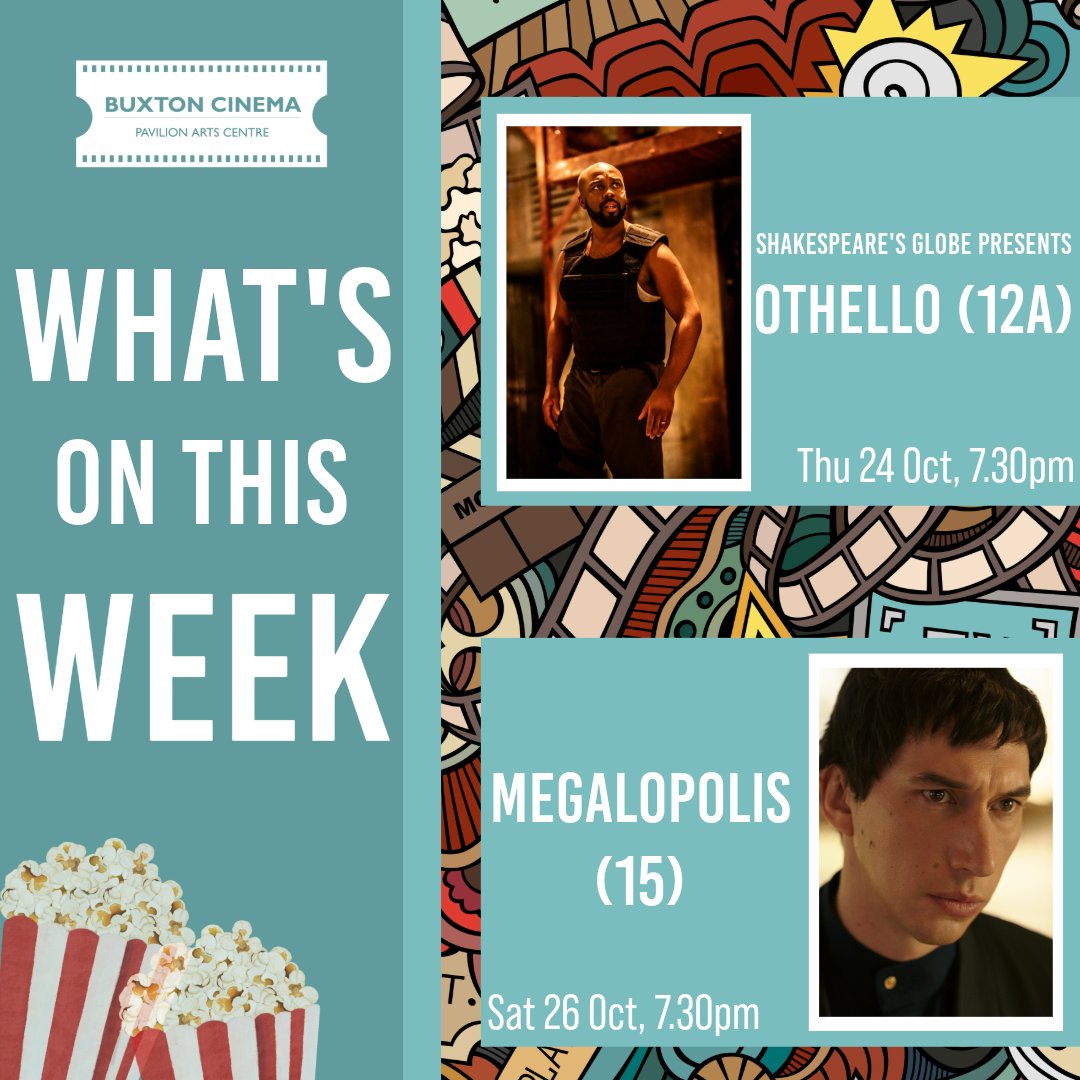 Check out what amazing films are coming to Buxton Cinema this week!

⭐ Shakespeare's Globe's Othello
⭐Megalopolis

Book your tickets now via our website or follow this link below...
bit.ly/BOH-cinema