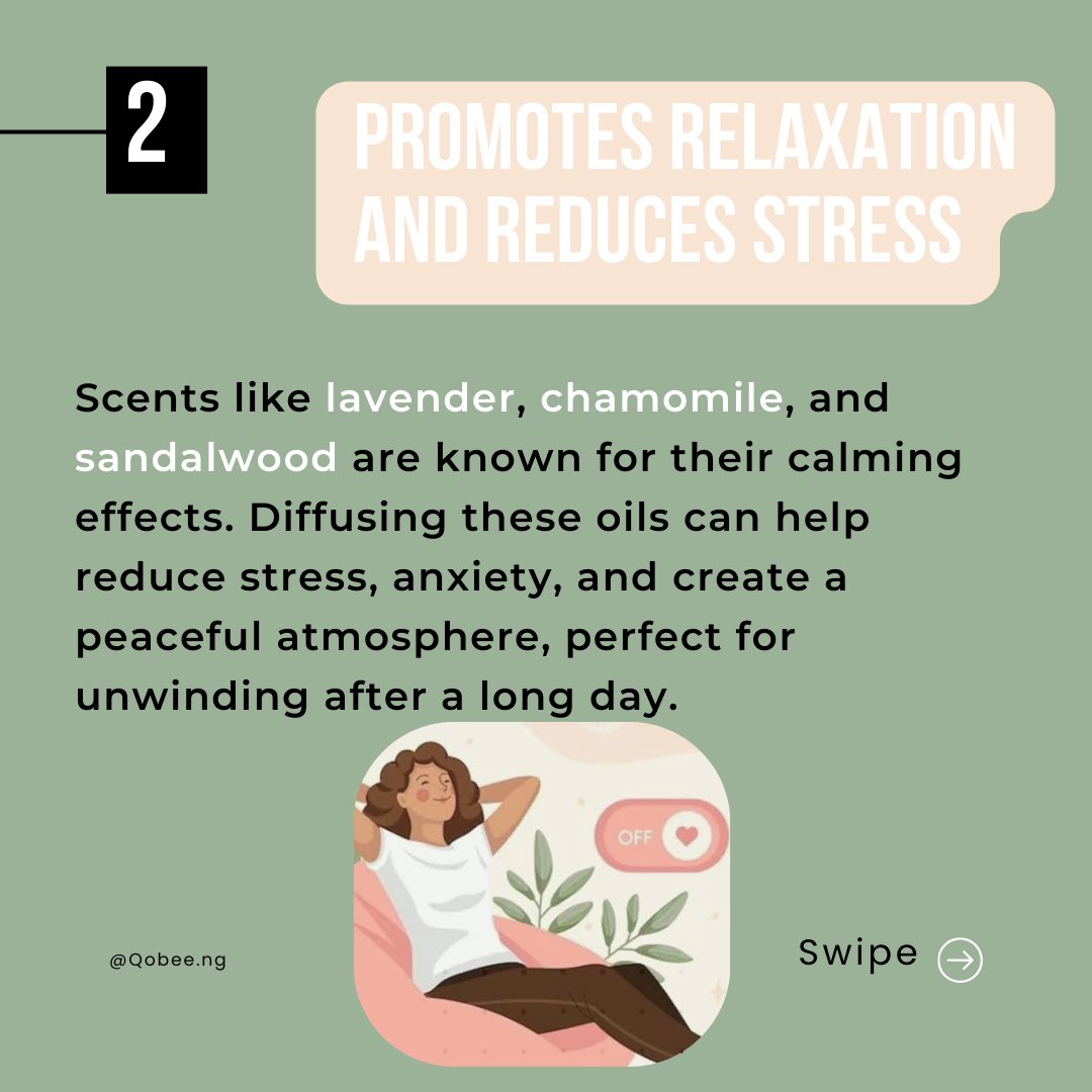 Qobee_'s tweet photo. Here are 5 reasons why a diffuser is a must-have for any room. From stress relief to boosting focus, the benefits are endless.
Which reason resonates with you the most? Let us know in the comments! #Aromatherapy #HomeEssentials #HomeEssential #WellnessJourney https://t.co/cMPXtHJW7m