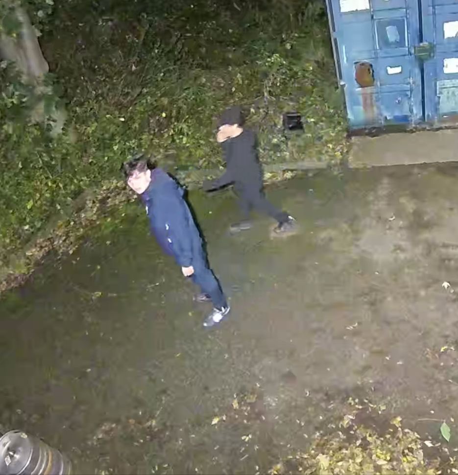 MaghullCC's tweet photo. Would be fascinated to learn what exactly these folks would be doing at the back door of the club after dark. https://t.co/h1EiV11LPU