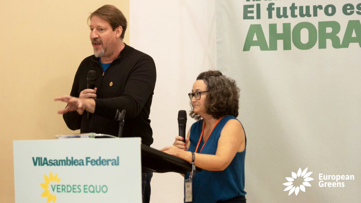 “Social ecological issues are linked. The Greens are here to stay &amp; provide a better future for the next generations living on this planet.”

🌻 Our co-chair <a href="/thomaswaitz/">Thomas Waitz</a> at <a href="/VerdesEquo_/">Verdes Equo</a> congress

We are proud to have <a href="/VerdesEquo_/">Verdes Equo</a> as a member.

The future is Green &amp; it is now!