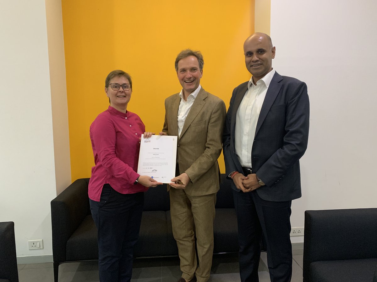 DWIH_NewDelhi's tweet photo. ๐@thehertieschool joined our supporter network. Today's exchange with Dr Axel Baisch M.D. & Nitij Singh India Rep discussed strategies for #cooperation with ๐ฎ๐ณ status of student #researchmobility strengthening #research cooperation in humanities & more
@DAADIndia @DAAD_Germany https://t.co/qmUwtNmG3Y