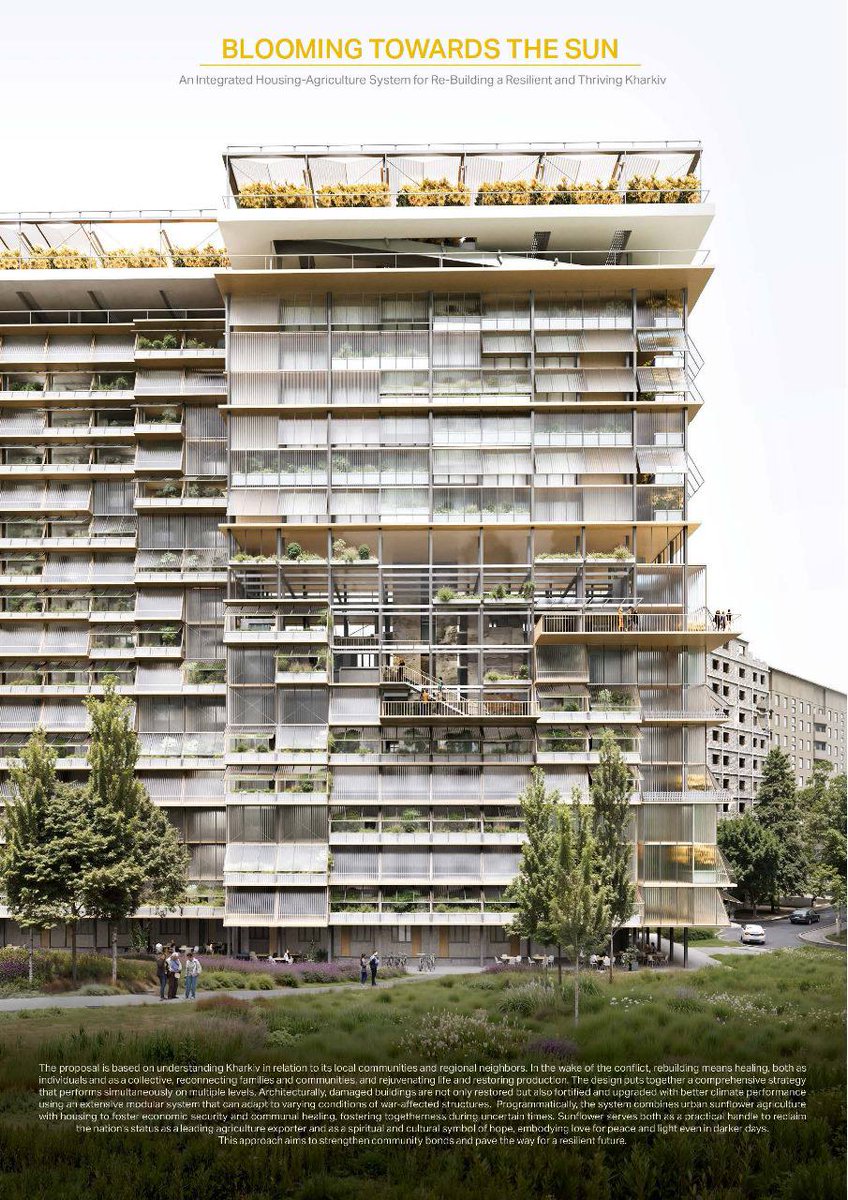 GlushkoDenys's tweet photo. 🏗🏚The winners of the international architectural contest for the restoration of Northern Saltivka, initiated by the city together with the Norman Foster Foundation @normanfosterfdn as part of the development of the Master Plan concept, have been announced in #Kharkiv. 

258 participants from all over the world took part in the contest, three of them, according to the jury, became the winners. 

According to Kharkiv Mayor Ihor Terekhov, these projects will be turned into actual design solutions that will then be implemented in construction.

📷ihor_terekhov/Telegram