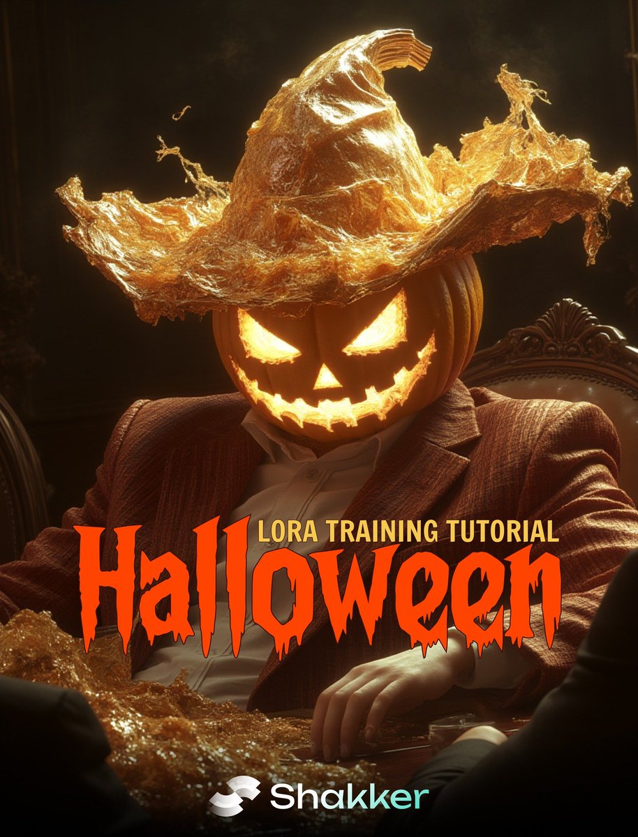 Aderek514's tweet photo. 📷 Ready to spice up your AI art skills with a dash of spooky fun 📷? Here is a detailed tutorial on training a Halloween-themed LoRA. Get ready to create your own unique! #shakkerai #loramodel #loratraining https://t.co/BEl9yLMgbT