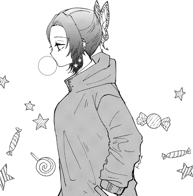 ちょっとグレてる🦋さん
現パロかキメ学(どっち) 