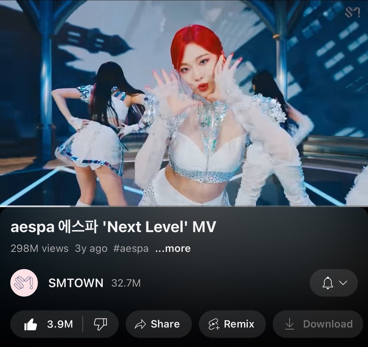wintercafes's tweet photo. y'all might uhh want to stream next level in between your whiplash streams because that 300m is a few millions away 🥹 https://t.co/pV9T81EVao