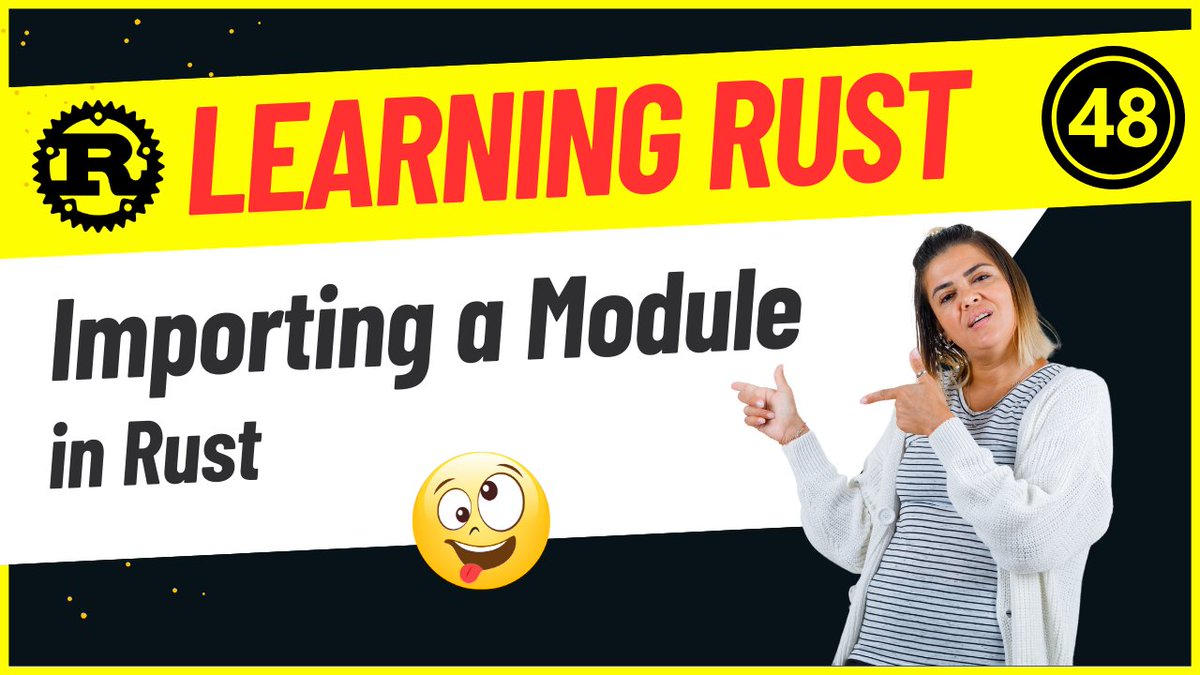 skillbakery's tweet photo. 🚀🦀 Learn how to import modules in Rust with our latest tutorial! 🌟 Enhance your Rust knowledge and streamline your code! 🛠️📚💻

🎥 Watch now: [https://t.co/gC3nk4chzK] 🎬

#developers #RustLang #modules #webdevelopment #codingtutorial #webdevwednesday #skillbakerystudio 🌟 https://t.co/qInH7WEH62
