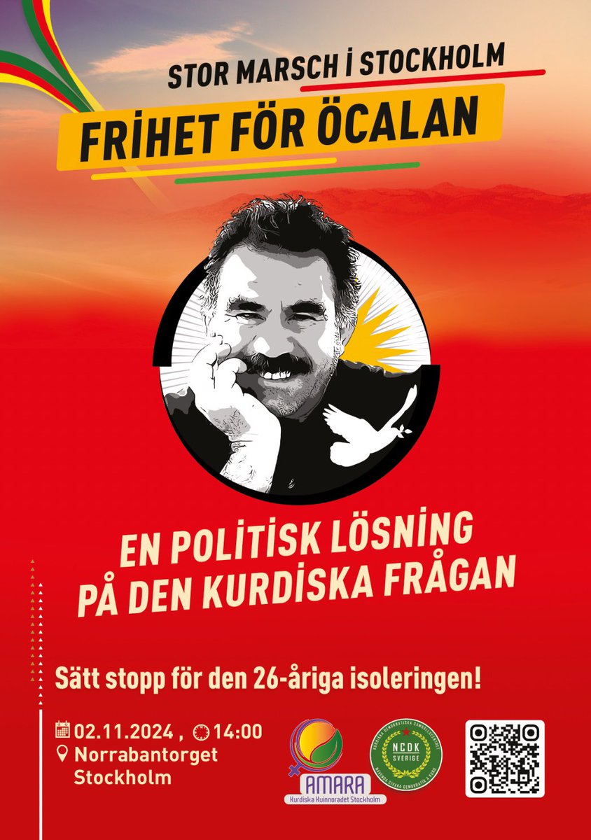 En politisk lösning till kurdiska frågan! 
#Stockholm #freeöcalan #Kurdistan