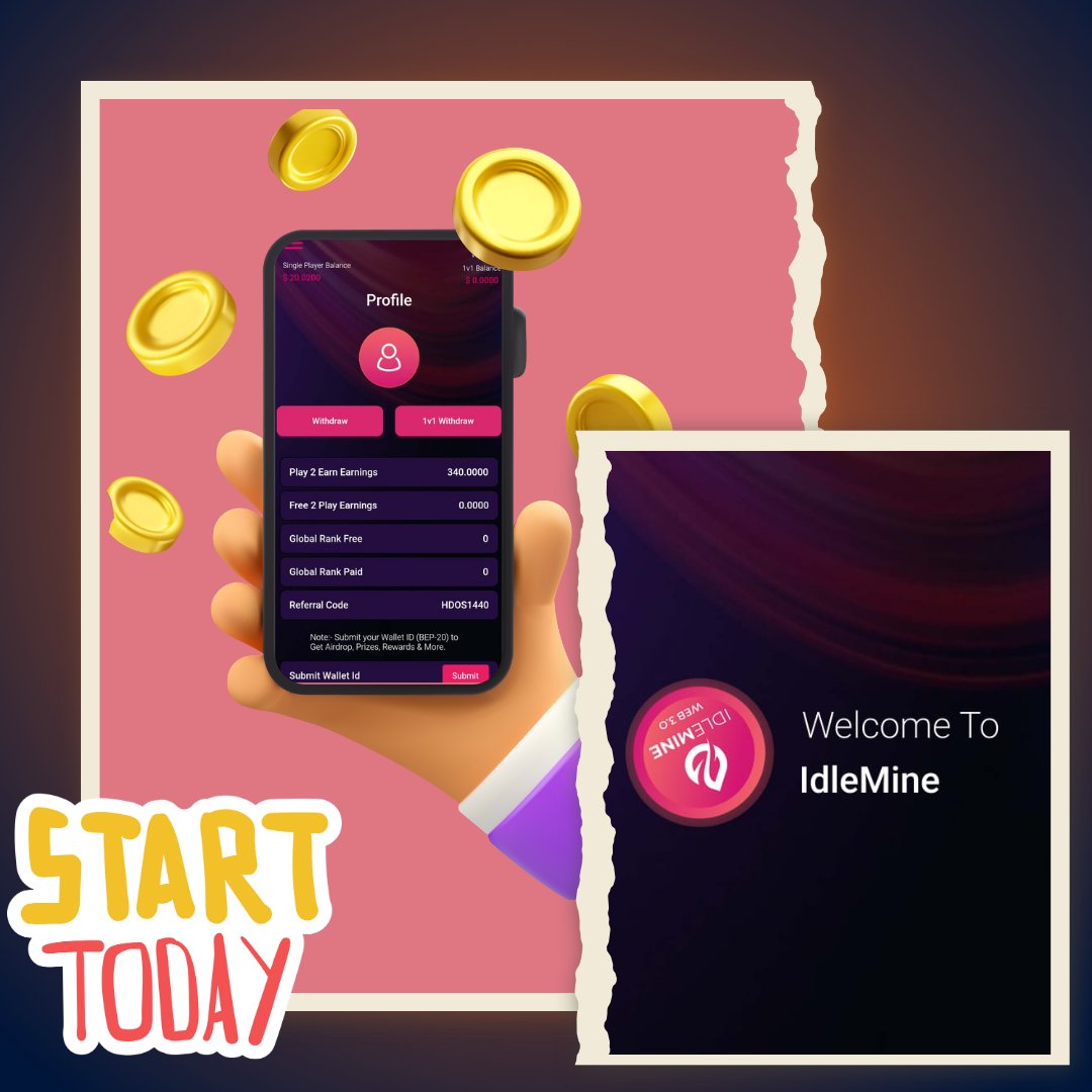 stringidlemine's tweet photo. 🎮 Start Playing Today!
Ready to turn your free time into fun and rewards? With IdleMine, you can play simple games and earn extra rewards while you relax. It’s easy, it’s fun, and it’s free to start!

👉https://t.co/fmR8lHn3ny

#IdleMine #PlayAndEarn #StartToday  #PassiveIncome https://t.co/E0HlCH6QPv