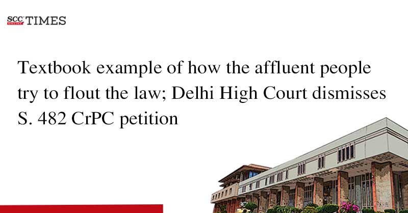 scconline_'s tweet photo. Textbook example of how the affluent people try to flout the law; Delhi High Court dismisses S. 482 CrPC petition

#DelhiHighCourt #CriminalLaw #QuashingFIR #Section482CrPC #SettlementDeed #scconline #SCC #legalnews #legalknowledge #scctimes #legalblog #legalupdates #lawstudent