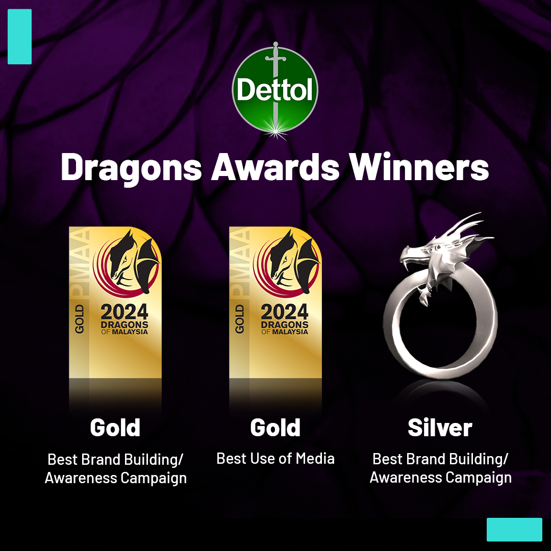 KingdomDigital_'s tweet image. What a triumphant night with Dettol Malaysia at the Dragons of Asia &amp;amp; Malaysia Awards!🎉

Huge thanks to Dettol for trusting us and to our amazing #KDHeroes for their creativity. Here’s to raising the bar—together! 🙌🏼

#KDMilestones #DragonsOfAsia #Dettol