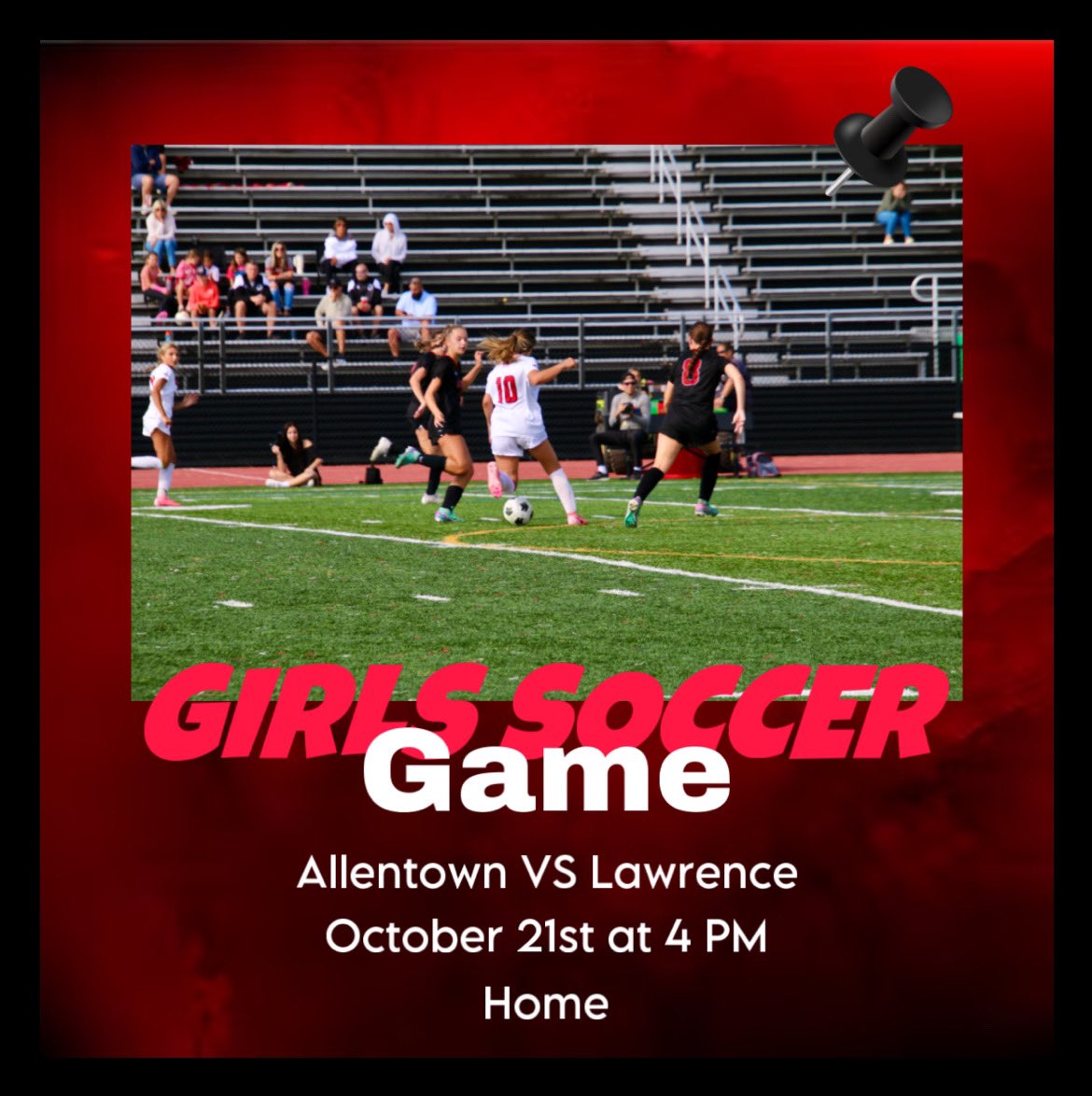 GAME DAY TODAY!!! 4 PM AT HOME AGAINST LAWRENCE‼️