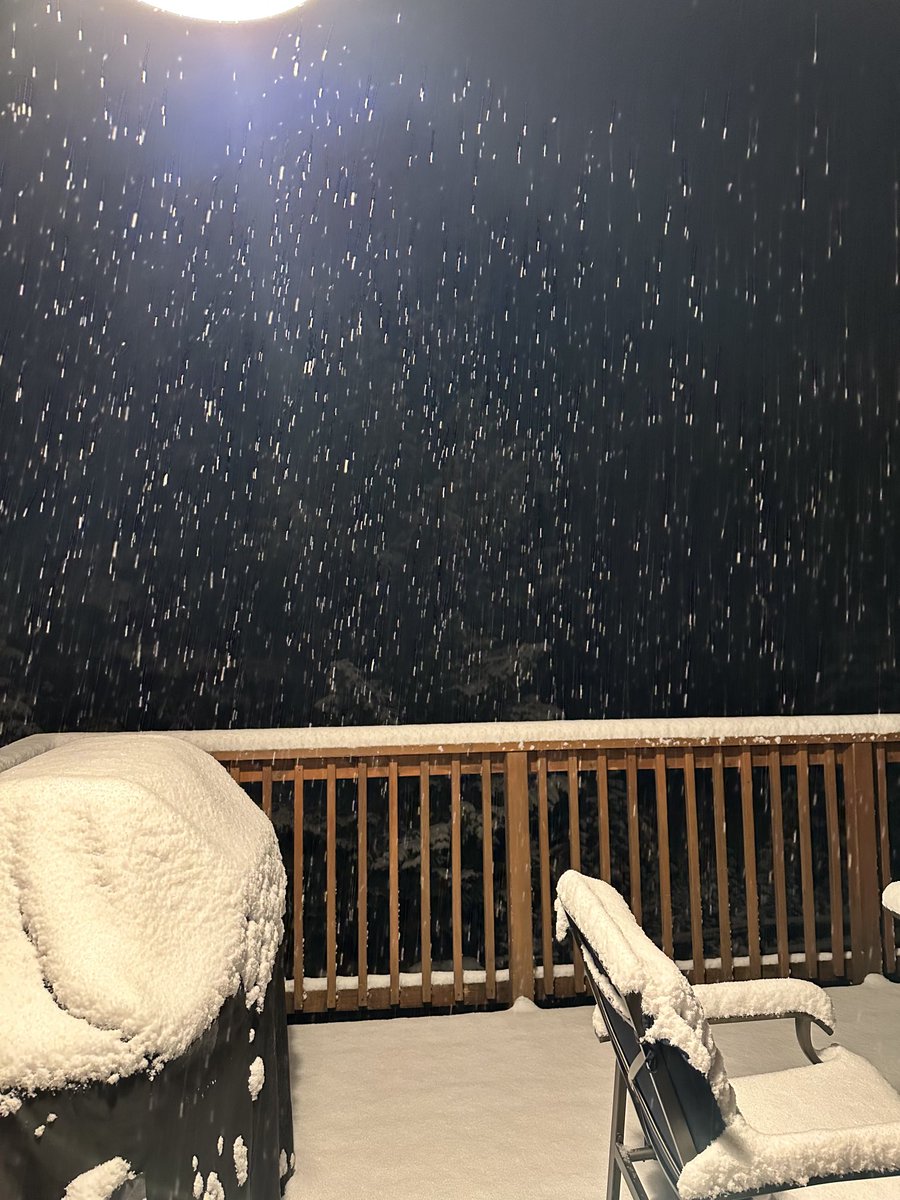 I’m on vacation in Colorado this week and woke up to the beautiful snow.