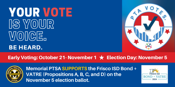 Early voting starts today!
Voting locations:
- Collin County: collincountytx.gov/Elections
- Denton County: votedenton.gov