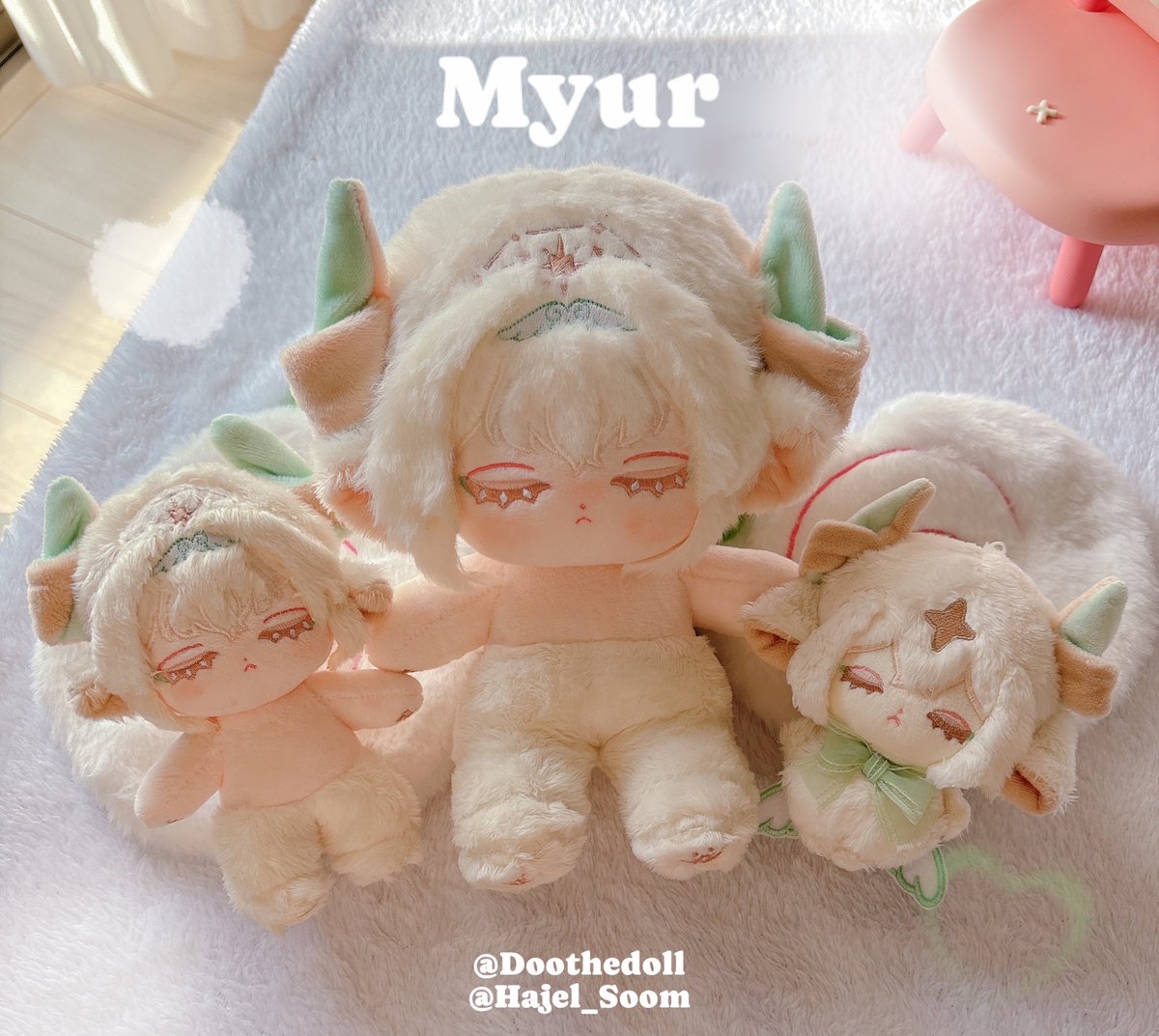 無属性ぬいぐるみ「ミュール Myur」マスコット・10cm・20cmサイズは