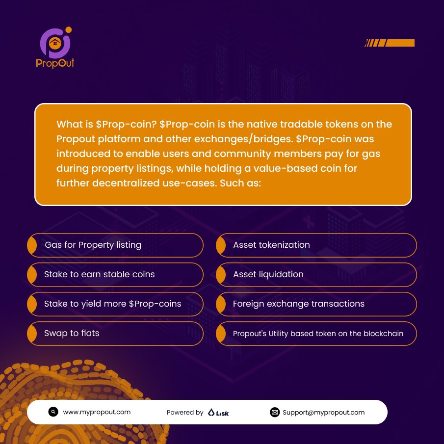MyPropOut's tweet photo. Learn what $Propcoin is and all the ways you can use it. Join our community so you don't miss any updates 😇😇
🔗 https://t.co/lBPmlc0qsC
🖇️ https://t.co/ZAZYbC6EnF
#propout #RealEstate #rwa https://t.co/kBO7VMmjGu