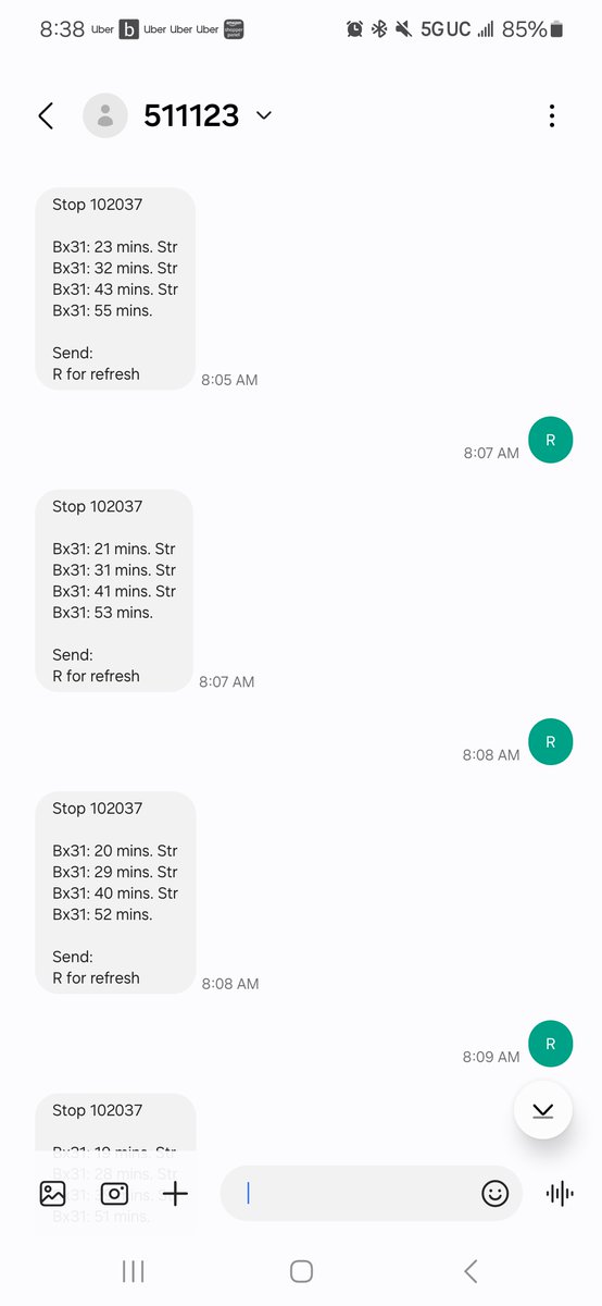 nadizzy23's tweet photo. @NYCTBus Nothing. Not one showing it was even attempting to come. https://t.co/XEdJ4zJCuj