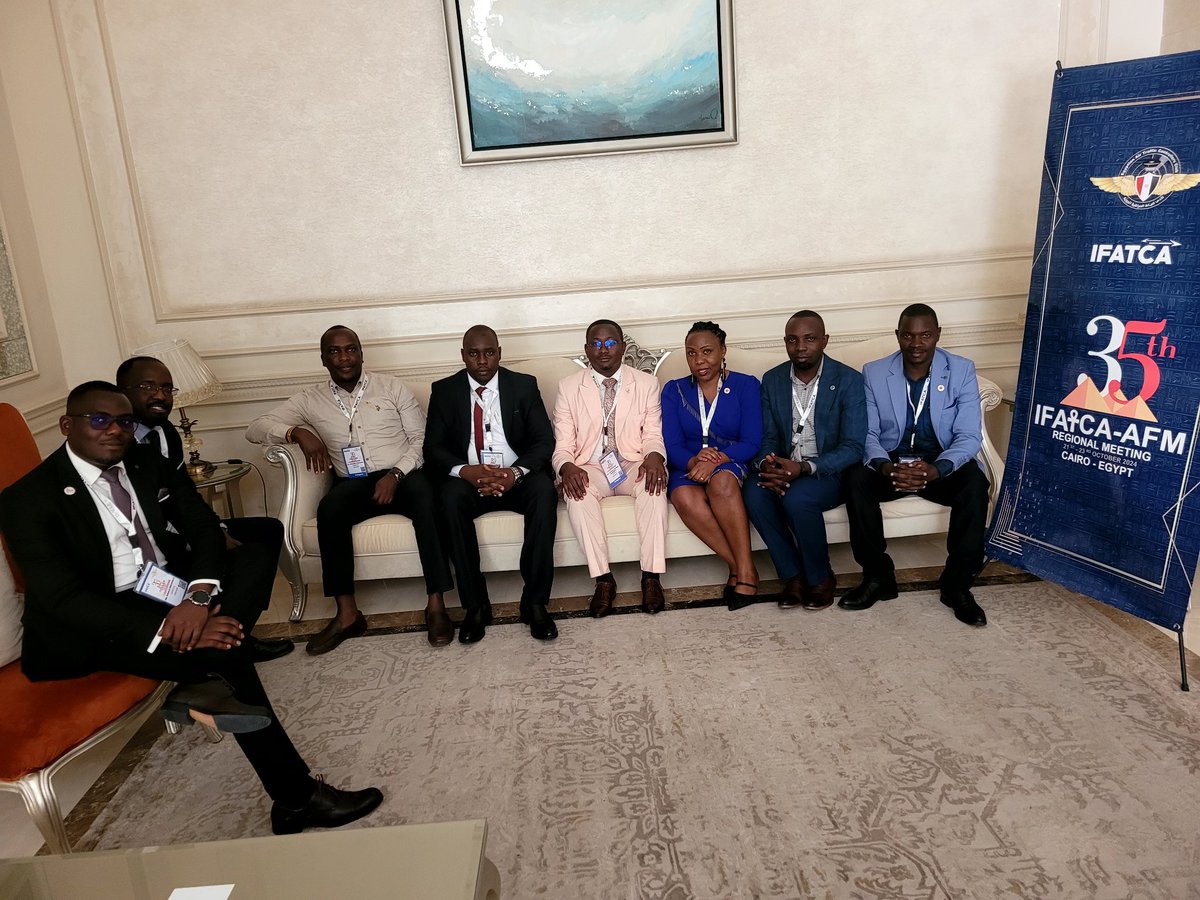 A team of 8 Senior Air Traffic Controllers from the Uganda Civil Aviation Authority (UCAA) represented UGATCA with distinction at the IFATCA-AFM 4-day regional meeting in Cairo, Egypt.

We extend our sincere gratitude to UCAA for their unwavering support to our association.