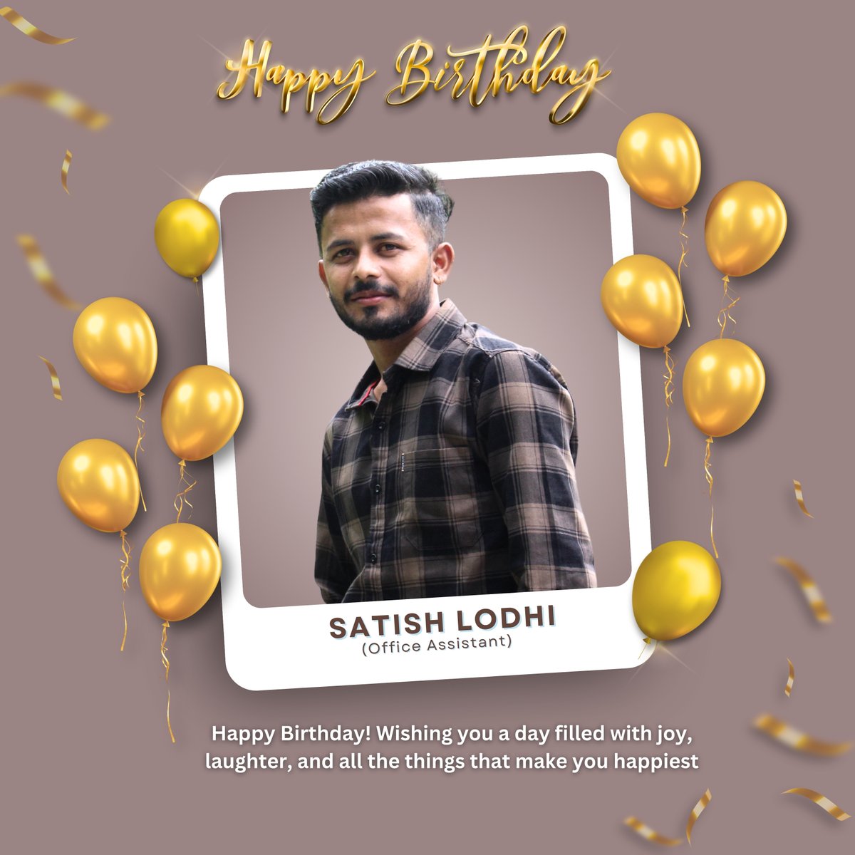 Icecubedigital's tweet photo. Happy Birthday to our amazing Office Assistant Satish! ๐โจ
Your hard work, creativity, and passion bring so much value to our team.๐Let's make this year even more successful together. ๐ป๐
#happybirthday #officeassistant #icecubedigital #celebrate #birthdaywishes #teamspirit https://t.co/ltcvjIFZfk