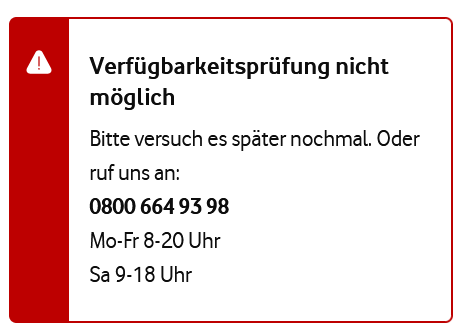 nice_TEKTION's tweet photo. @vodafone_de Warum kann jetzt noch nicht mal die Berfügbarkeit für einen neuen Internetvertrag bei euch checken lassen? Geht jetzt schon seit Tagen so. Callcenter-Dauerschleife gebe ich mich bestimmt nicht dafür. 
Bitte fixt das, oder ich schau mich woanders um...✌️ https://t.co/uezGvWNcvM