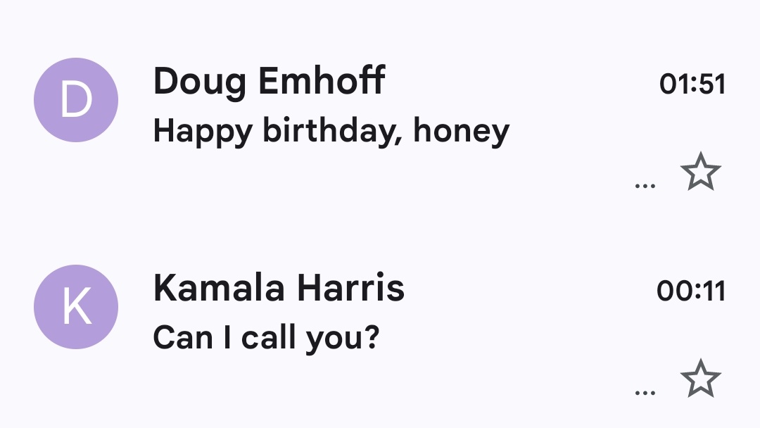 Mejlen från Kamala Harris kampanj börjar bli alldeles för intima