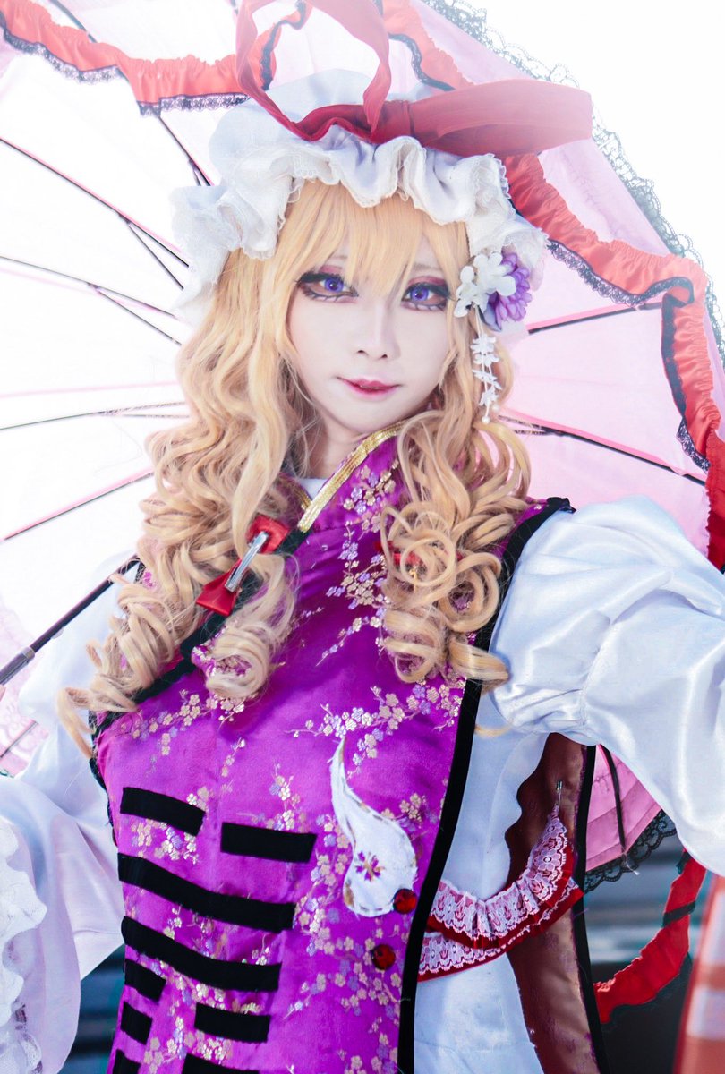 八雲紫 「実は母親の名前が「ゆかり」です #実際に会ったフォロワーさん私の印象どうでしたか」|ひやニキ🦊🍇のイラスト