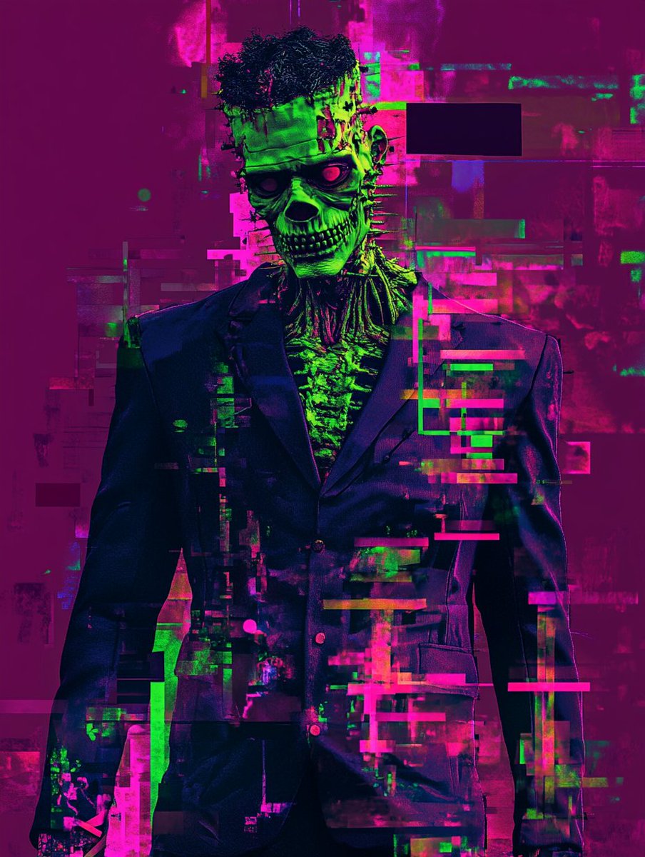 Shinebynous's tweet photo. ⚡️Glitchcore prompt share⚡️

Base prompt: 

[SUBJECT] dressed in a Glitchcore Halloween Costume. The image features digital distortion, pixel sorting, and vibrant, clashing colors. Use bright, neon shades of [COLOR1] and [COLOR2] to create a sense of chaotic energy

Check ALTS

See Flux 1.1 examples in the comment