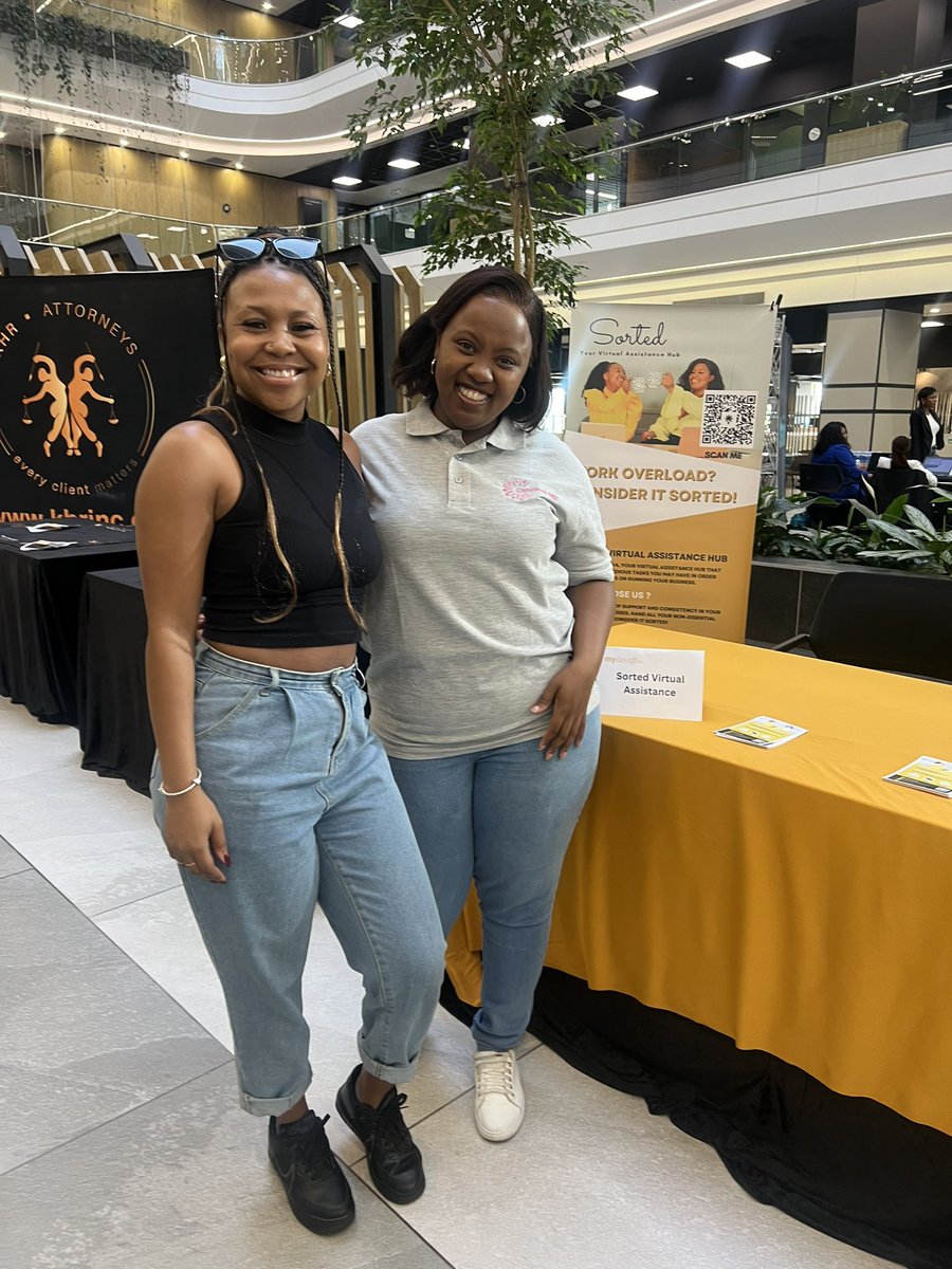 sorted_va's tweet photo. We had a blast at the #ConnectandThrive Event hosted by My Dough. 

We managed to speak to amazing businesses and how we can get them #Sorted 🤝😊

#exhibition #virtualassistance https://t.co/JEDKiwKrDy