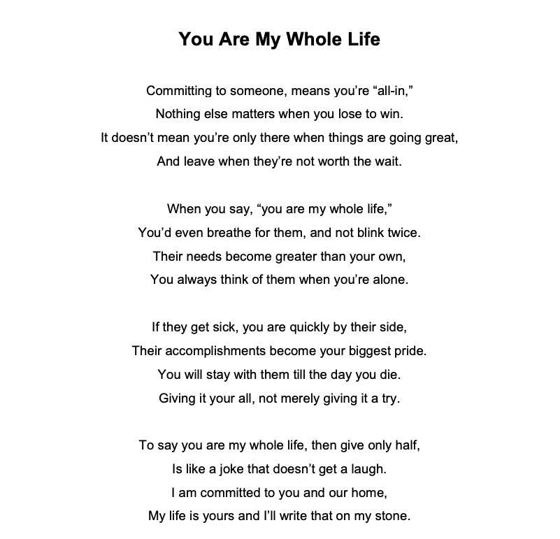 SarantosMelogia's tweet photo. Check out the new poem I wrote called “You're My Whole Life” released worldwide right now!
https://t.co/z3G3mqf0gk
Who means the most in the entire world to you?
#poem #poems #poemas #poema #poetry #poetrylover #indiepoem #newpoem #toppoems #bestpoem #poemsdaily #originalpoem #NewPoem #LoveInWords #WholeLife #PoetryCommunity #WriterLife #LoveAndWords #PoetryOfTheDay #Inspiration #CreativeWriting #SoulfulExpression #EmotionalJourney #HeartfeltPoetry #WordWeaver #WorldwideRelease #ArtOfWords #RomanticLines #FeelTheVibe #PassionInPoetry #music #NewMusic #NewMusicAlert #NewMusicNow #newsong