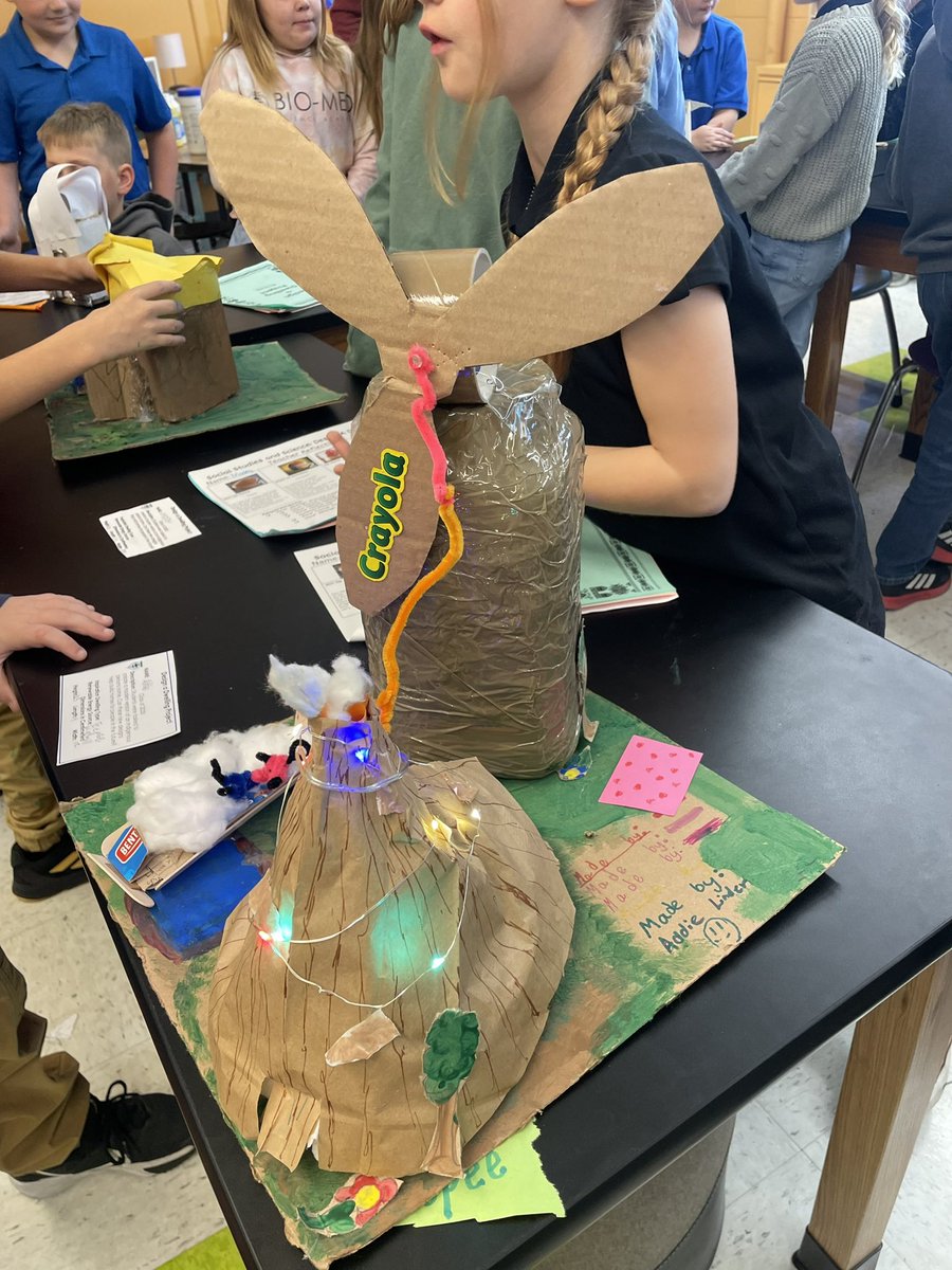 MrsShea_'s tweet photo. And just like that, our first PBL has come to a
close. We learned so much about Indigenous peoples! For their final project, students were challenged to create a modern day version of a wigwam, tipi, or long house with a sustainable energy source. They did amazing! #OurBMSA https://t.co/sm4AGIju5Y