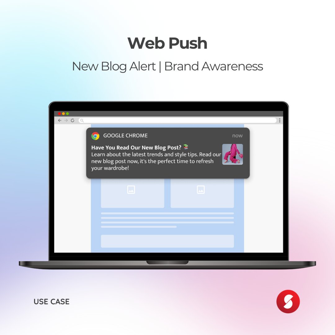 smart_message's tweet image. Stay ahead with instant updates! 🚀 Get your customers &amp;amp; leads notified the moment your latest blog drops – no inbox clutter, just pure insights directly on their screen. 📰🔔 #WebPush #keepupdated