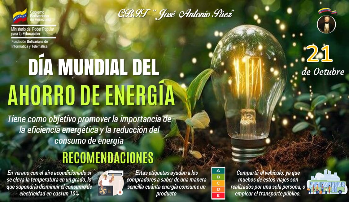 Día mundial del ahorro energético <a href="/FundabitAragua/">FUNDABIT ARAGUA</a>
<a href="/MPPEDUCACION/">MPPEDUCACION</a> <a href="/FundabitB/">Fundabit Bolívar</a> <a href="/juntaregionalc1/">Oficina Regional Electoral Bolivar</a> <a href="/CanaimaGNULinux/">Canaima GNU/Linux</a>