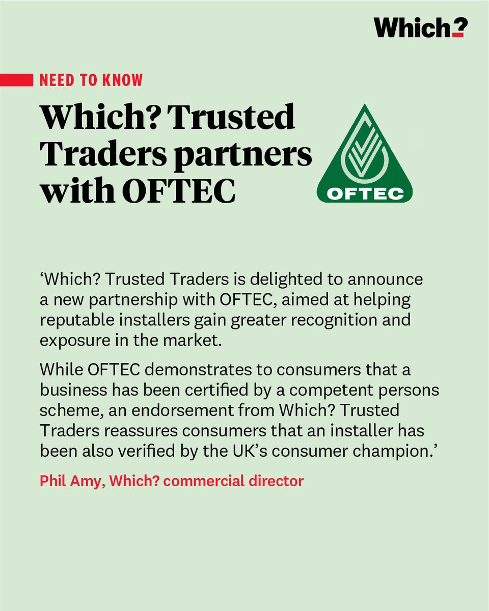 Which? Trusted Traders tweet media