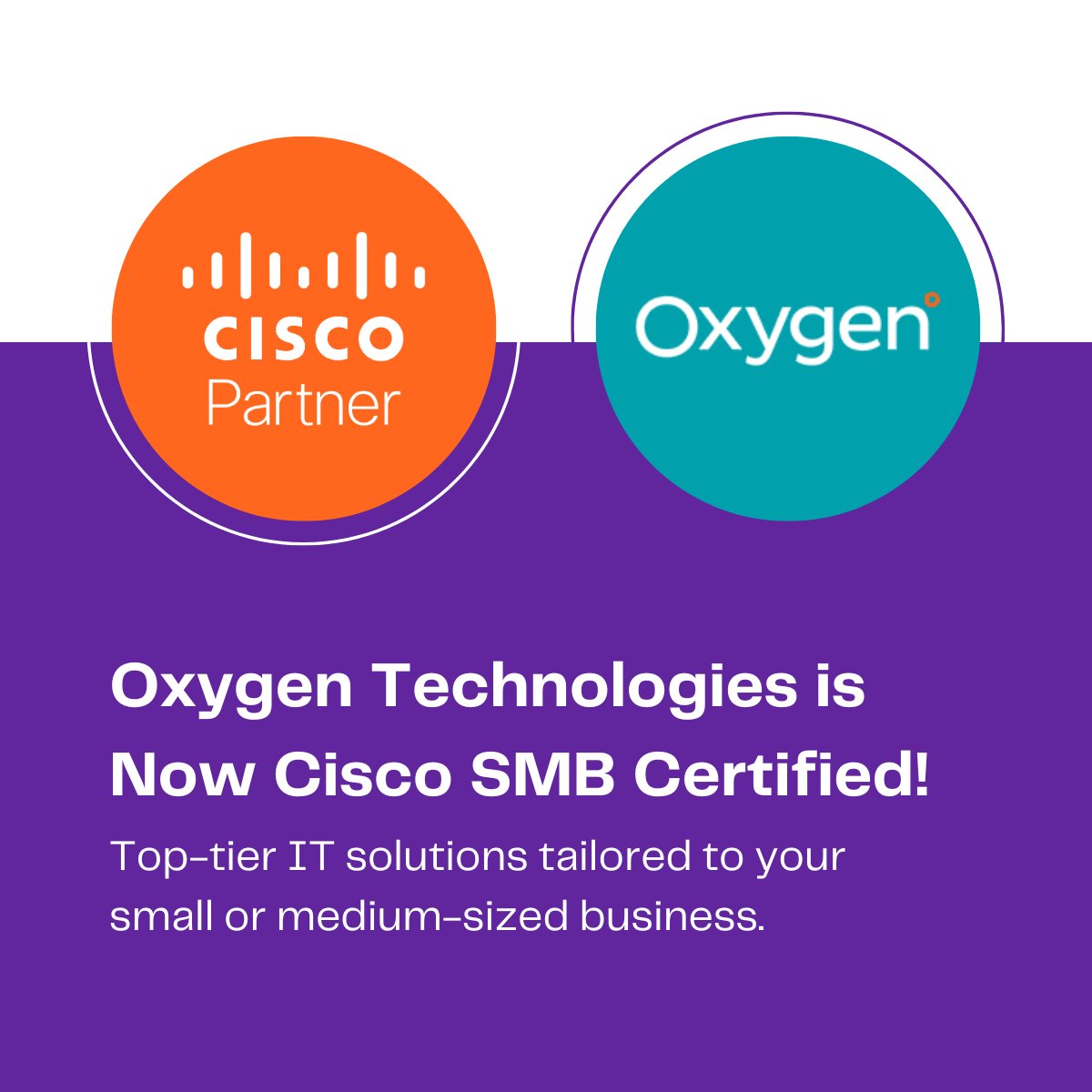 OxygenTechPrint's tweet image. Exciting news! Oxygen Technologies is now Cisco SMB Certified! This means we&apos;re equipped to provide top-tier IT solutions tailored to small and medium-sized businesses. Contact Us Today! Let us Help you! #CiscoSMB #ITSolutions #OxygenTechnologies
oal.lu/vK8TR