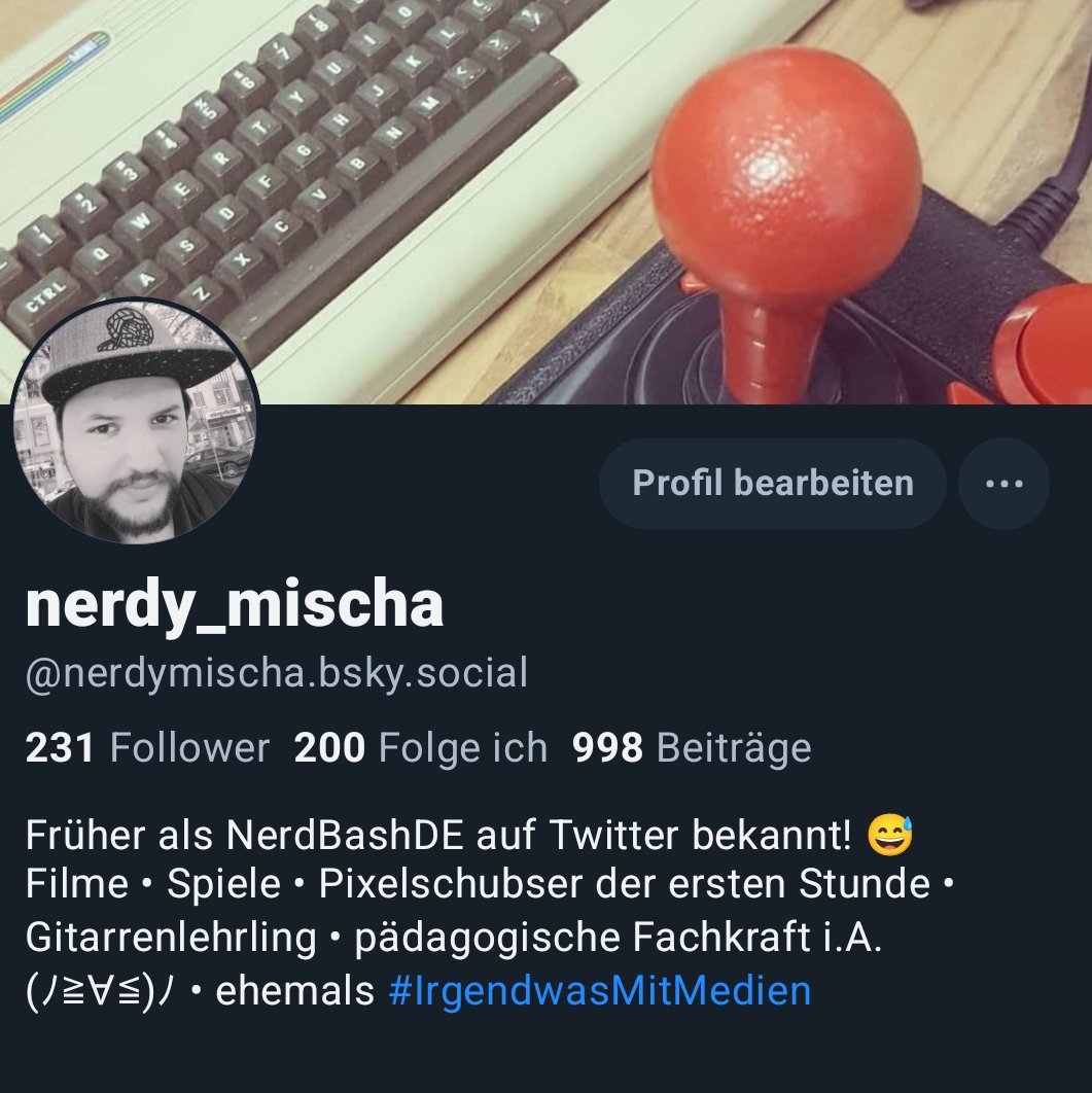 Da momentan viele zur "Alternative" rüber wechseln und auf der @ Suche nach alten bekannten Gesichtern sind, hier mein Nick! 😉🕹️♥️