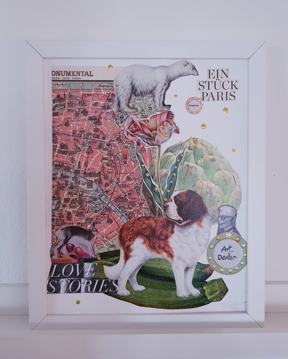 TeenaLeitow's tweet photo. Von Love-Stories.
Wie wärs mit einem Stück Paris?
Mixedmedia-Collage im Vintage-Rahmen ohne Glas.
24 x 30 cm.
#art
#mixedmedia
#collage
#Kunstrausch
#availableArt
#artbyTeena https://t.co/lqCHvajEp4