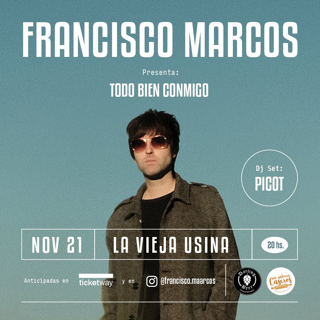 Feliz cumpleaños para mi.

En un mes presentamos disco en vivo con una banda increíble.