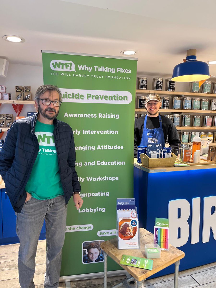 WhyTalkingFixes's tweet image. We spent the day at Bird&amp;amp;Blend Nottingham again last weekend. It’s always a pleasure and we always have some really worthwhile conversations. 

We are this year’s ChariTEA, which means 50% of profits made from their ‘Candy Floss at the Fair’ flavoured tea are donated to us 😊🍃