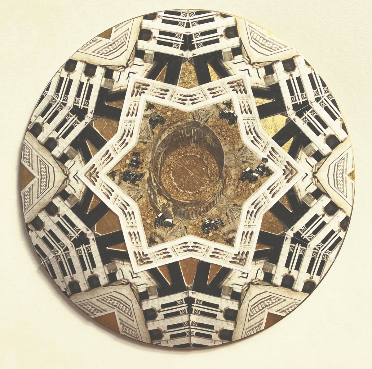 cityoflondon's tweet photo. The Friends of @GuildhallArt (FOGAG) have gifted a new artwork by #AnneDesmet to the gallery to mark FOGAG's 22nd anniversary. ‘Colosseum Kaleidoscope’ will be placed on permanent display when Anne's solo #exhibition closes in January. #DestinationCity https://t.co/bFX6aYNS42 https://t.co/PMbd3LJ8e7