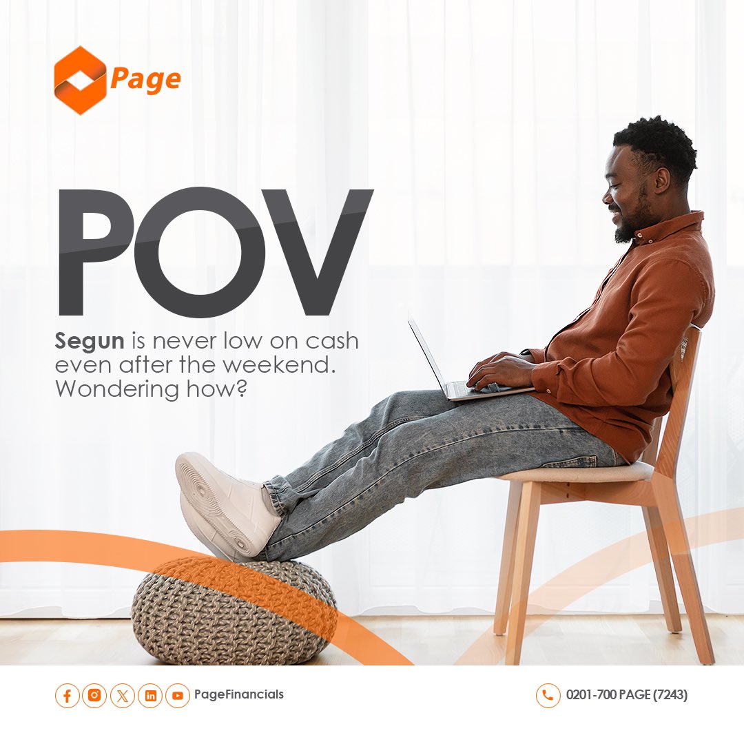 pagefinancials's tweet photo. Segun never runs out of cash even after flexing all weekend! Wondering how?
Let's just say he's got a 'backup plan' that doesn't include borrowing from friends or family. With quick loans that drop faster than your weekend 'owambe' invites, Segun's always ready for anything! Be like Segun, stay ready! visit https://t.co/GFHN1gVICe registration to apply. #NoCashWahala #QuickLoans #MondayFreshness