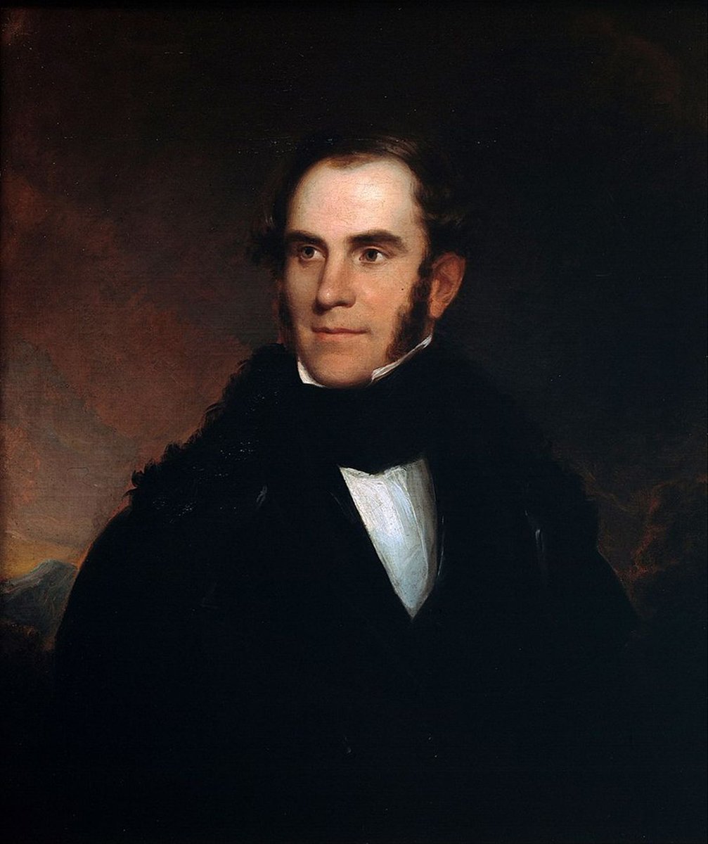 thinkingwest's tweet image. Cole, an Englishmen who immigrated to America in 1818, became famous due to his scenic paintings.  

He founded the “Hudson River School”—a Romantic art movement that painted scenes of New England, the American West, and South America.