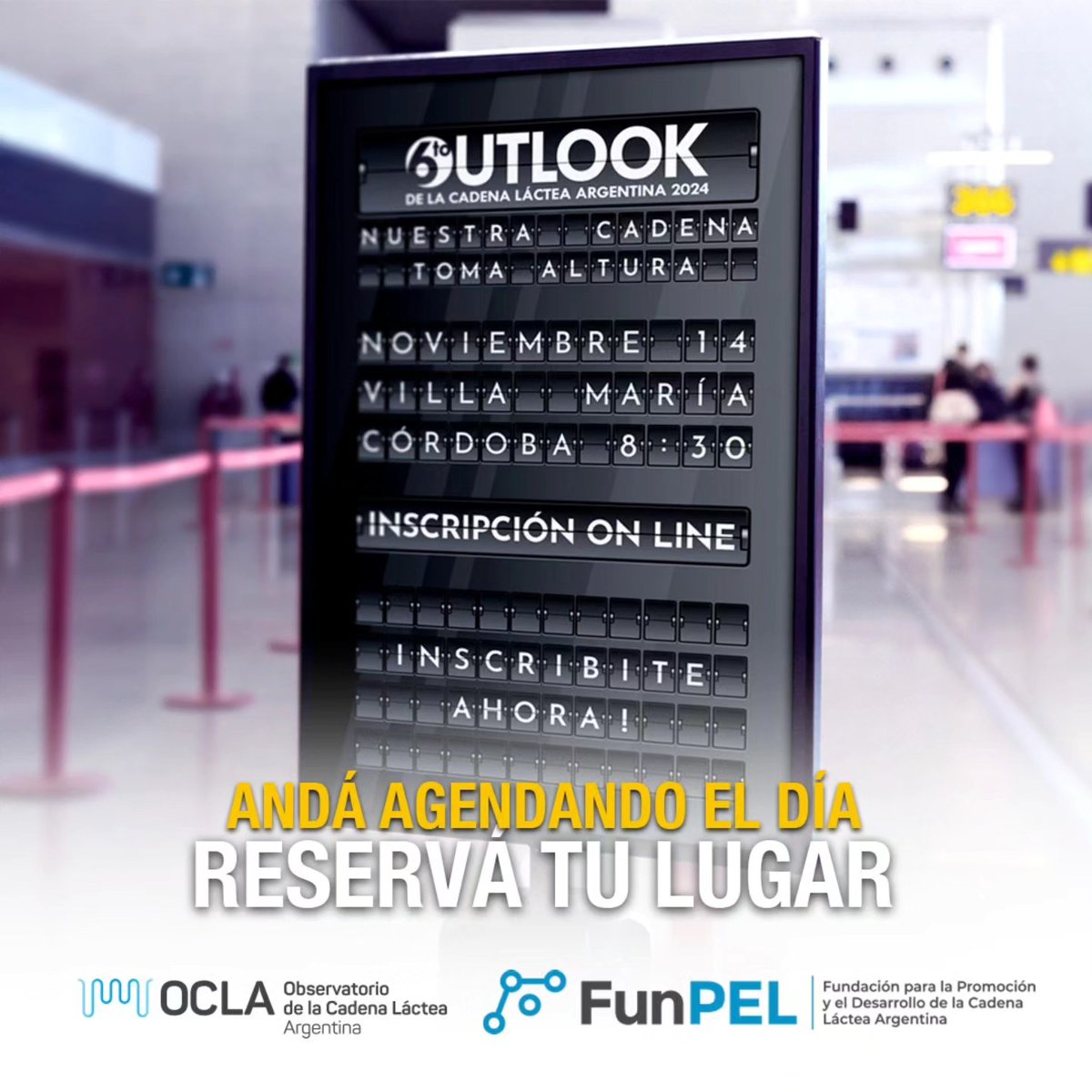 PROGRAMA CONFIRMADO❗ 🐄🧀

BLOQUES
1️⃣ Situación y perspectivas de la cadena
2️⃣ Desafíos del desarrollo sostenible: Ambiente, sociedad y personas
3️⃣ Impulso a la Innovación
4️⃣ Articulación comercial (producción e industria)

Disertantes e Inscripciones 👉fundacionpel.org